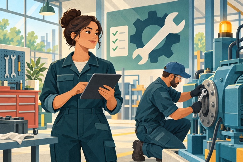 Maintenance app cover illustration